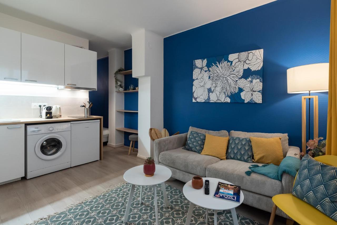 Studio Blue Confort , Proche Gare Part Dieu Apartment Villeurbanne Ngoại thất bức ảnh
